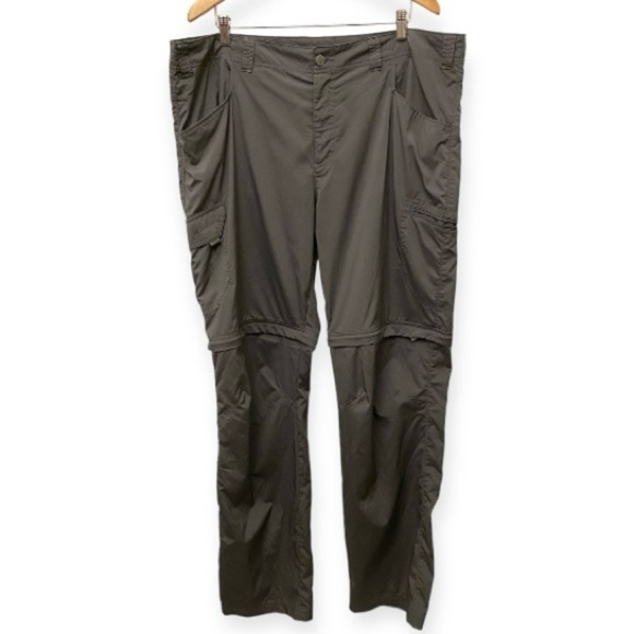 Columbia 42x34 Convertible Active Pants Omni-Shade Mens Lightweight Zip Gray - Picture 2 of 12